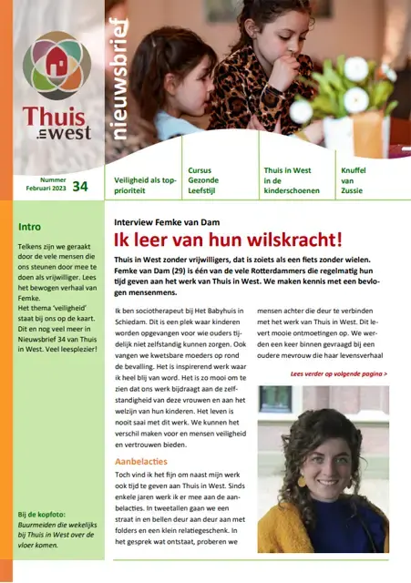 Afbeelding nieuwsbrief 34 nieuwsbrieven thuis in west